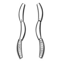 Orecchini Breil Donna Flowing in Acciaio Cristallo TJ1158 - TJ1158